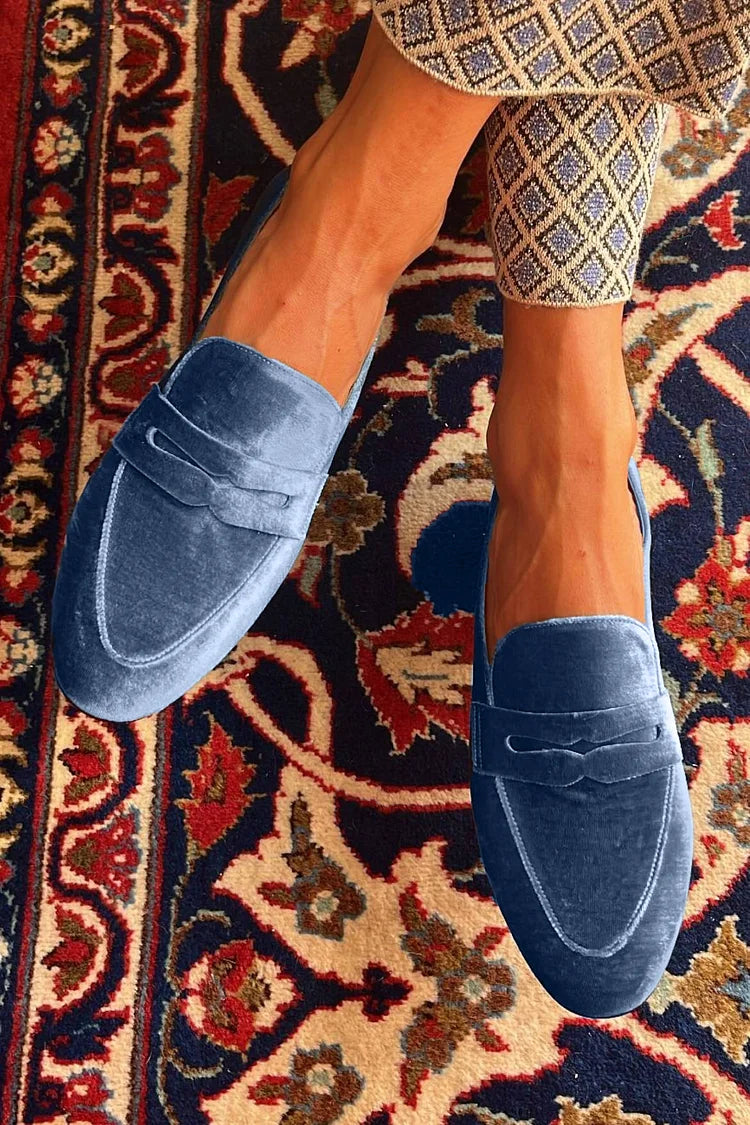 Comfortable Blue Loafers for Women