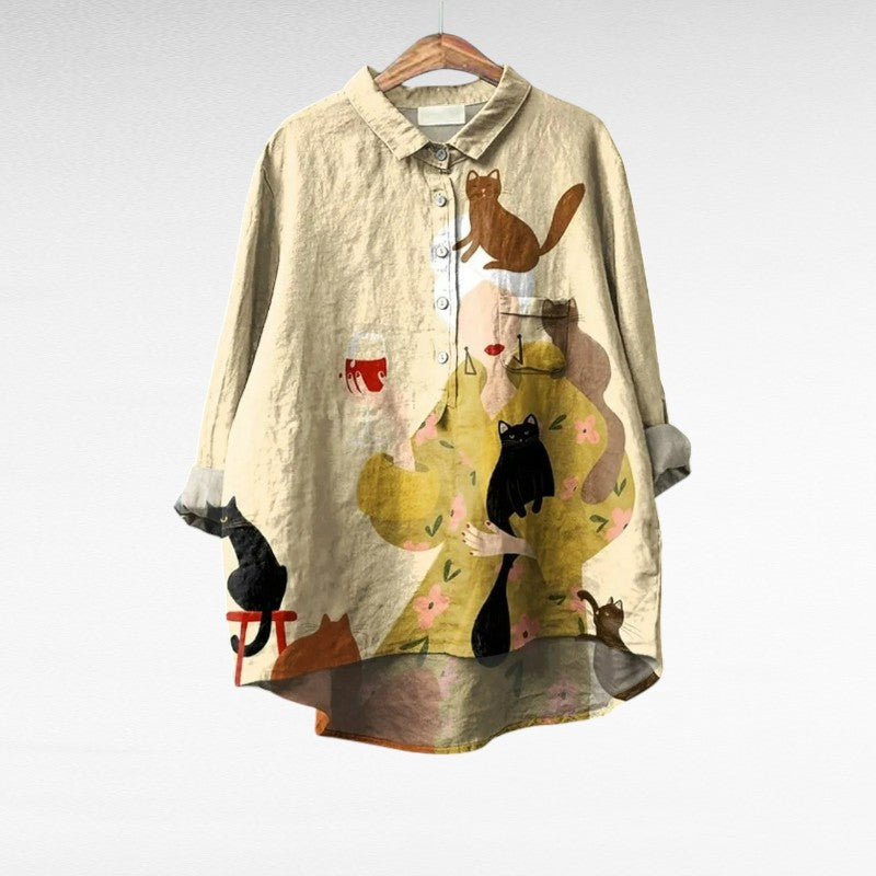 Effortless Beige Blouse for Women