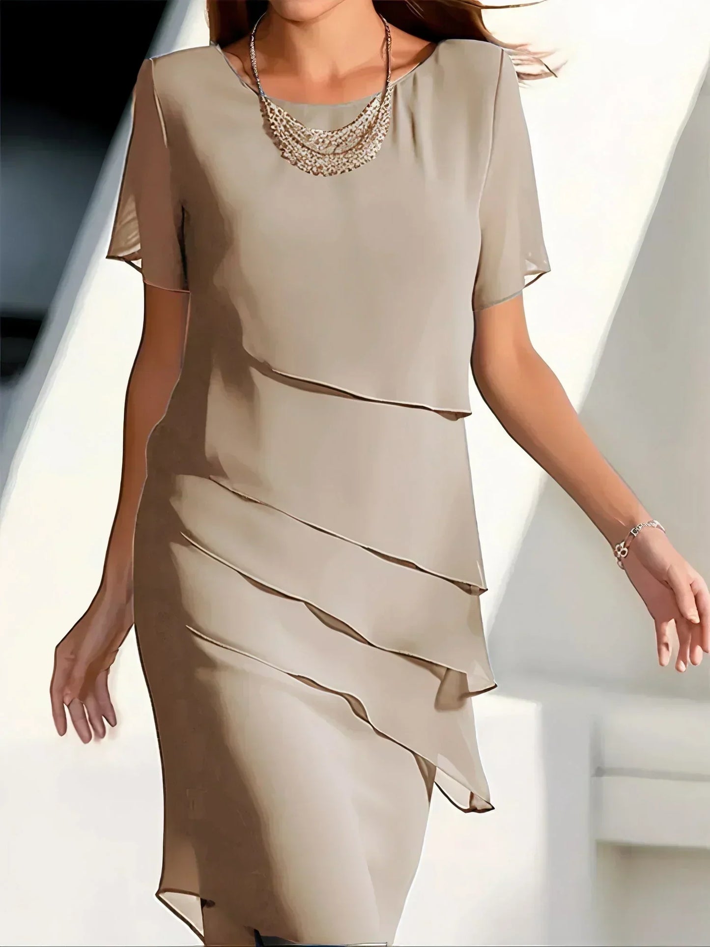 Stylish Dress for Women with Short Sleeve