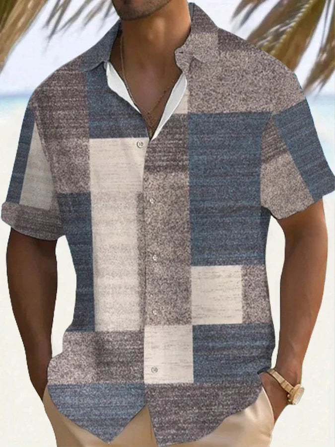 Stylish Button Down Shirt for Men with Retro Casual Style