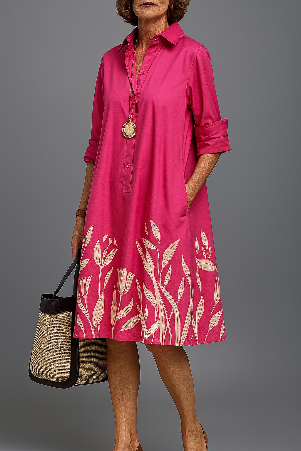 Effortless Flowy Midi Dress for Women