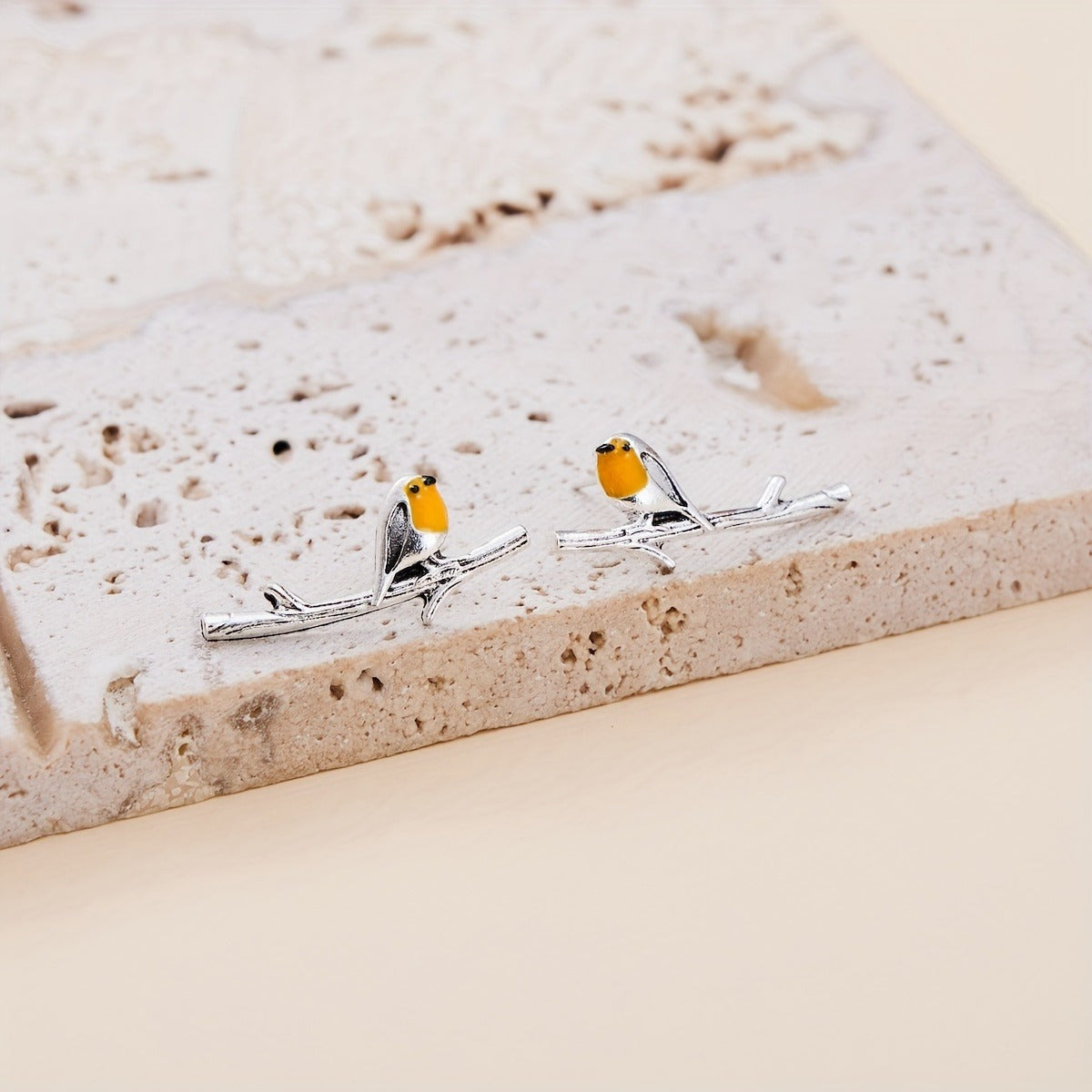 Elegant Silver Earrings for Women with Minimalist Bird Design