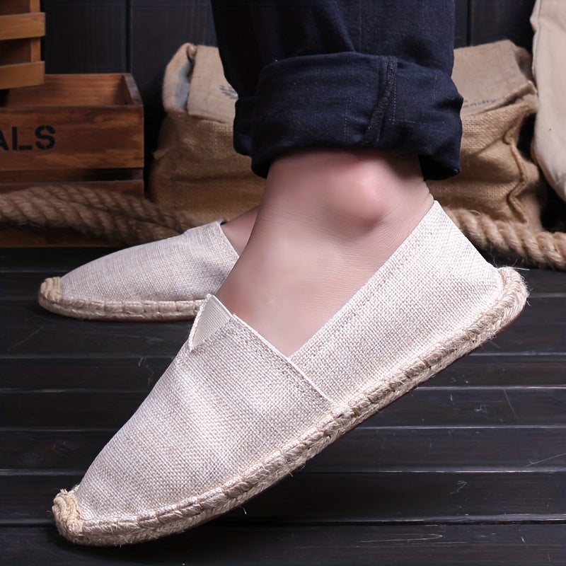 Comfortable Espadrilles for Men with Woven Breathable Style