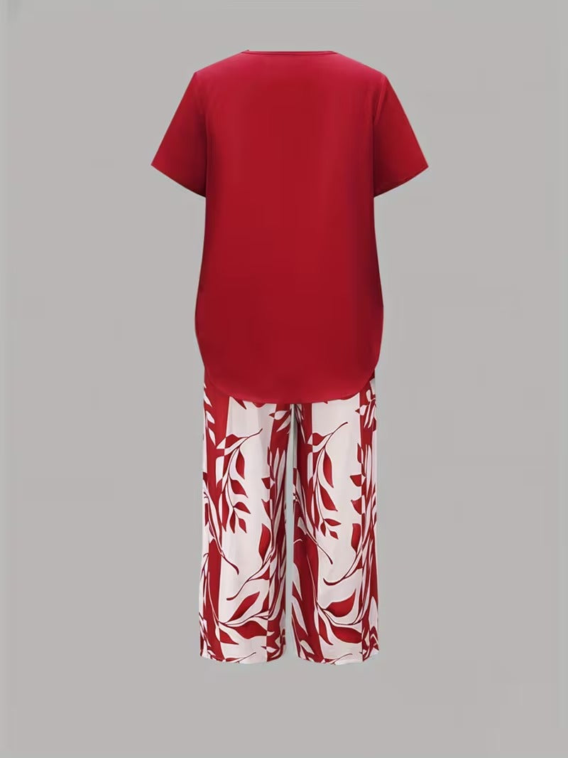 Comfortable Two Piece Set for Women with Layered