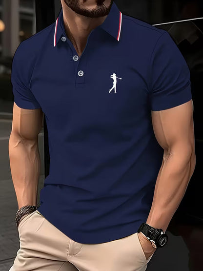 Classic Printed Shirt for Men with Short Sleeve