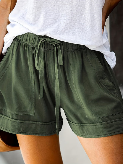 Stylish Shorts for Women with Drawstring Pockets