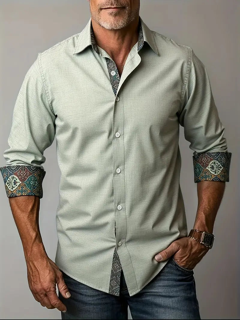 Comfortable Flowy Button Down Shirt for Men