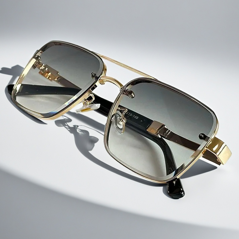 Classic Sunglasses for Men with Squared Frame Design