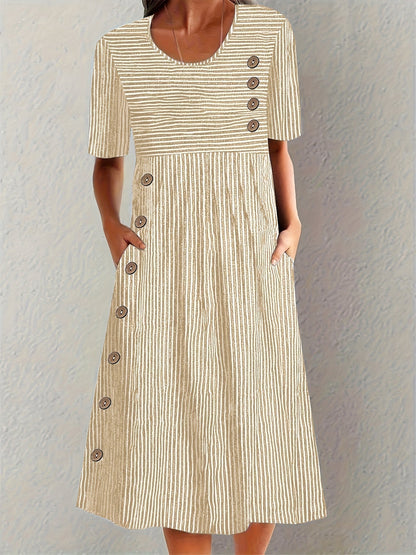 Elegant Striped Dress for Women