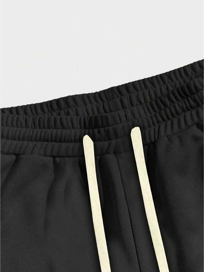 Effortless Black Cargo Pants for Women with Drawstring High Waist Wide Leg Style