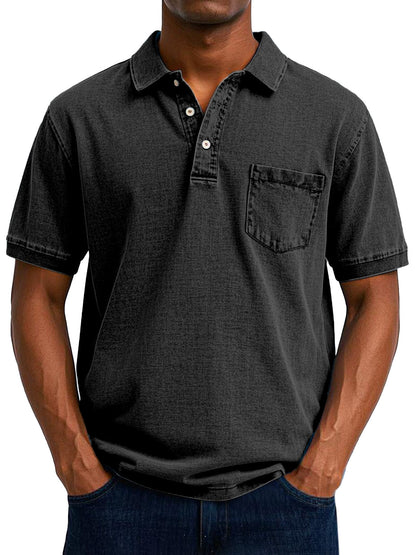 Effortless Polo Shirt for Men with Vintage Casual Style