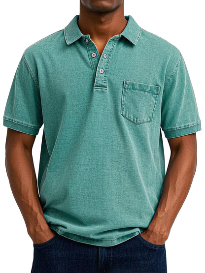 Effortless Polo Shirt for Men with Vintage Casual Style