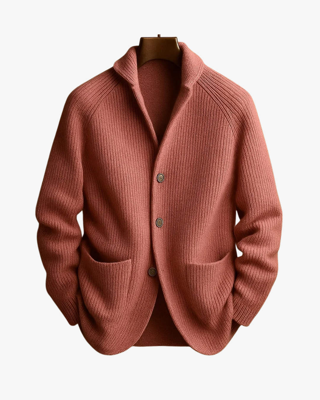 Classic Knit Cardigan Sweater for Men with Button Front