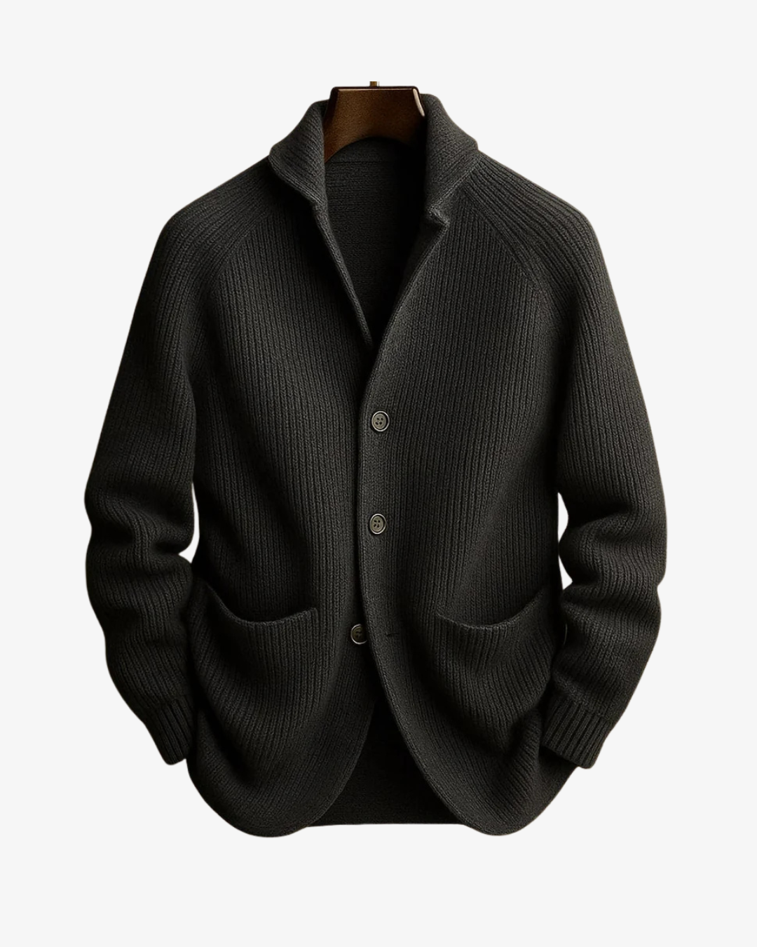 Classic Knit Cardigan Sweater for Men with Button Front