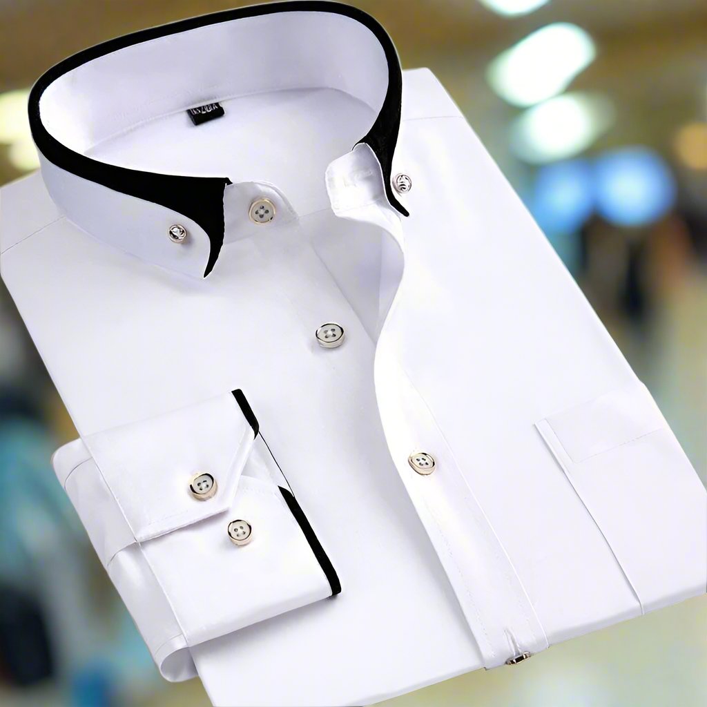 Effortless Button Down Shirt for Men with Long Sleeve