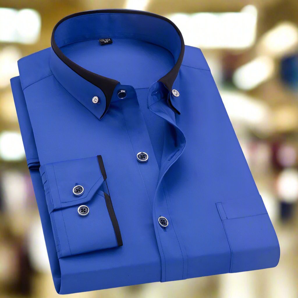 Effortless Button Down Shirt for Men with Long Sleeve