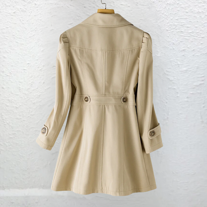 Elegant Trench Coat for Women with Vintage Casual Style