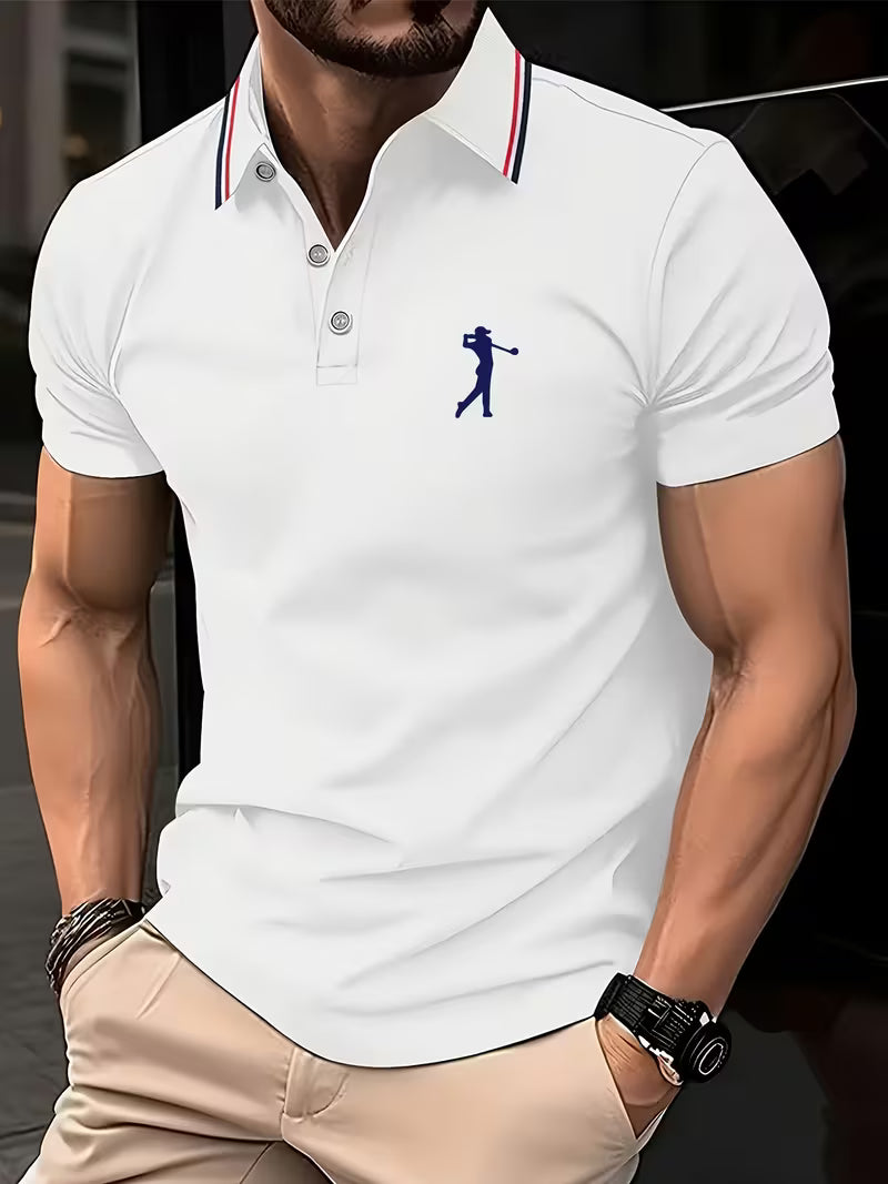 Classic Printed Shirt for Men with Short Sleeve