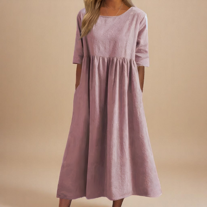 Stylish Dress for Women with Round Neck