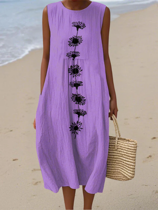 Stylish Floral Midi Dress for Women
