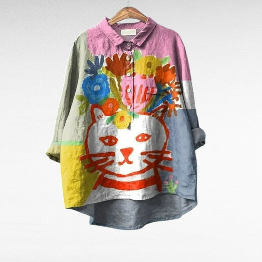 Stylish Flowy Floral Blouse for Women