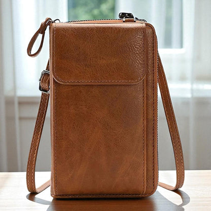 Stylish Brown Handbag for Women with Long Sling Design
