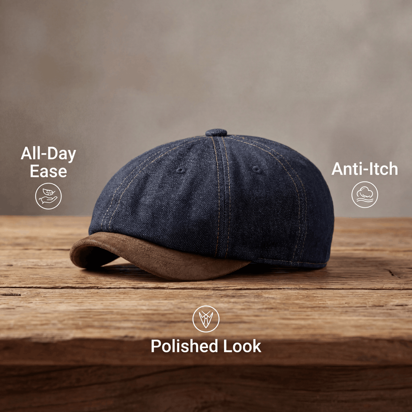 Effortless Cap for Men with Vintage Small Design