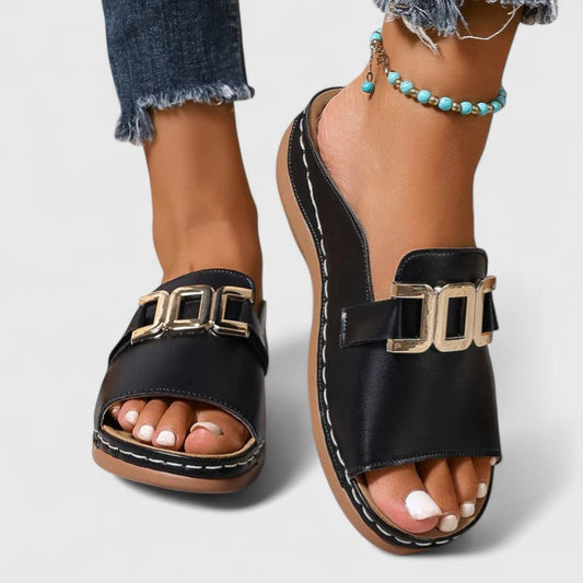 Comfortable Orthopedic Sandals for Women with Buckle Cushioned Arch Support Style