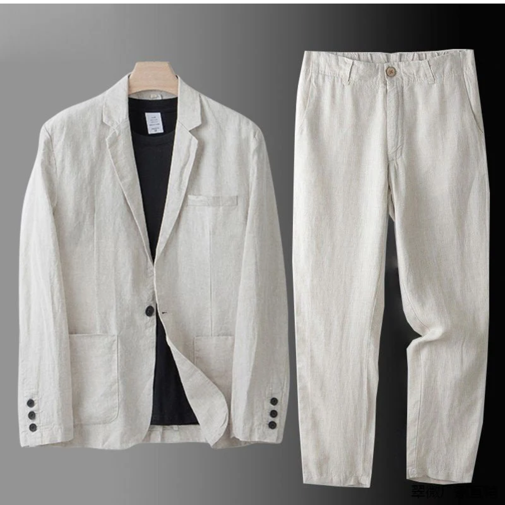 Effortless Cardigan and Trouser Set for Men