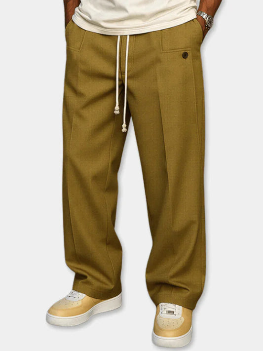 Stylish Lace Pants for Men with Drawstring Casual Style