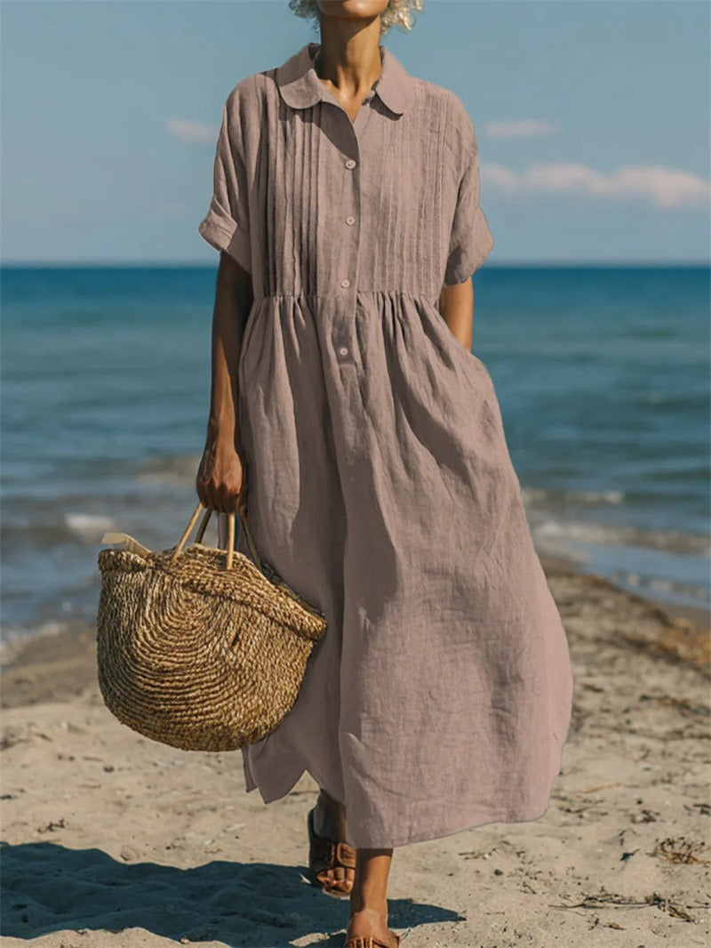 Stylish Dress for Women with Button Front