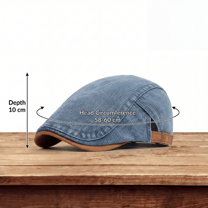 Stylish Cap for Men with Retro Workwear Design