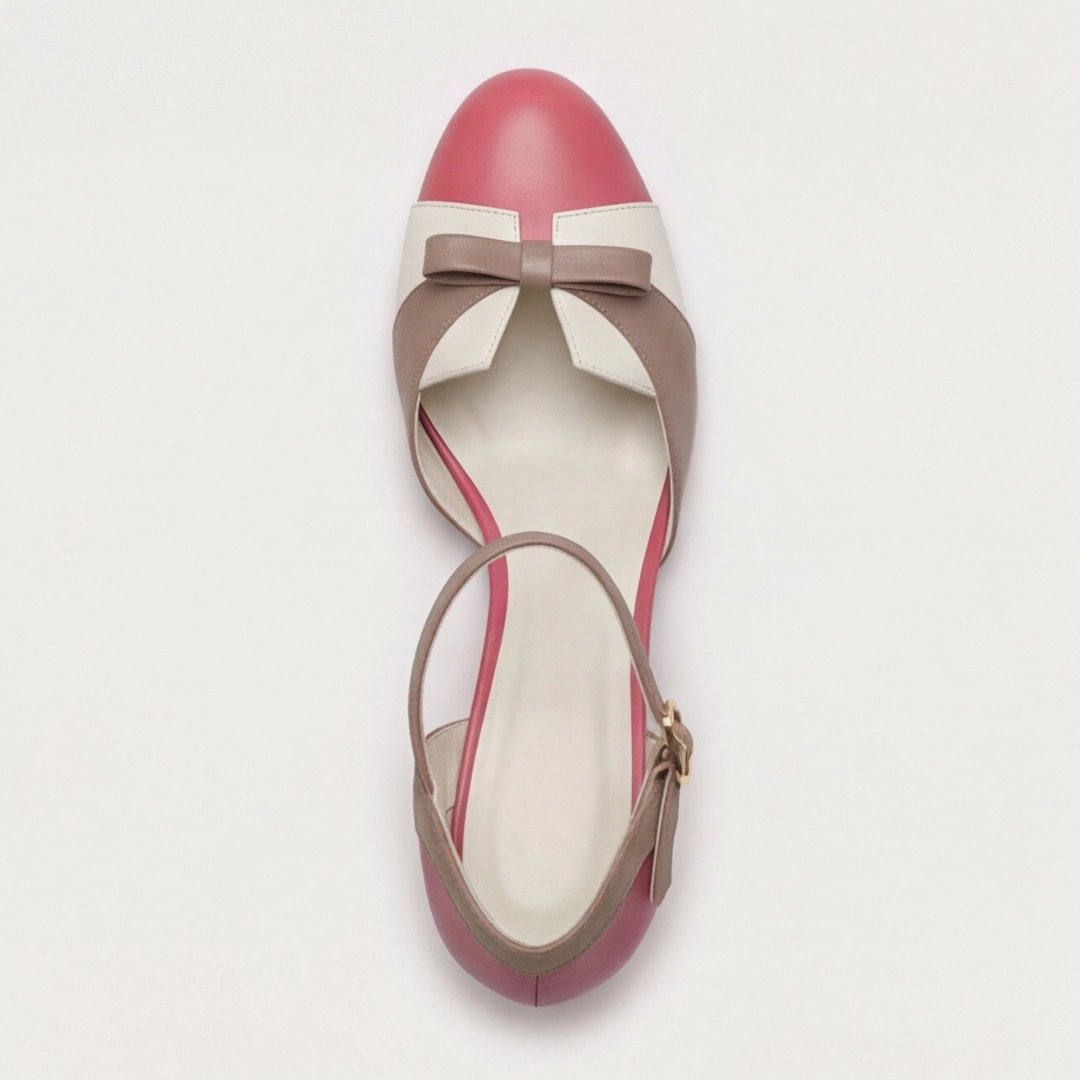Comfortable Color Block Heels for Women with Cushioned Style