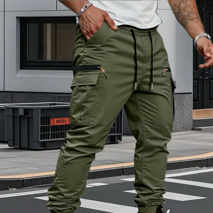 Comfortable Cargo Pants for Men with Drawstring Pockets