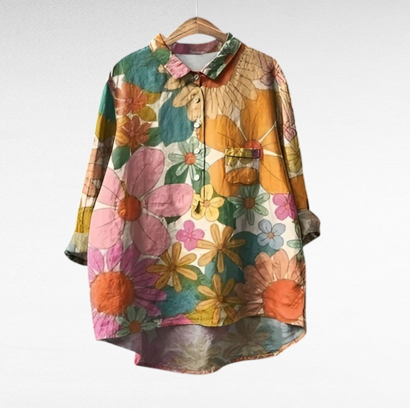 Effortless Breezy Floral Blouse for Women