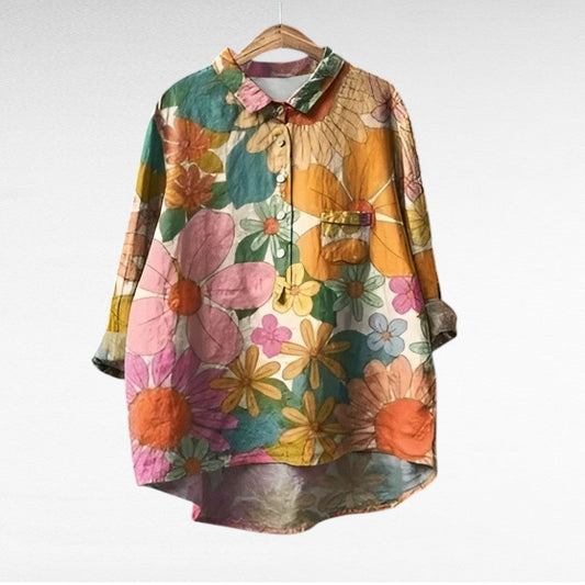 Effortless Breezy Floral Blouse for Women