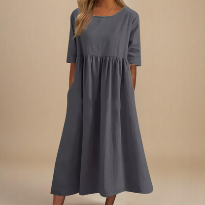 Stylish Dress for Women with Round Neck