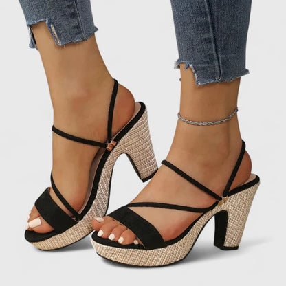 Comfortable Heels for Women with Chunky Heel Cushioned Style