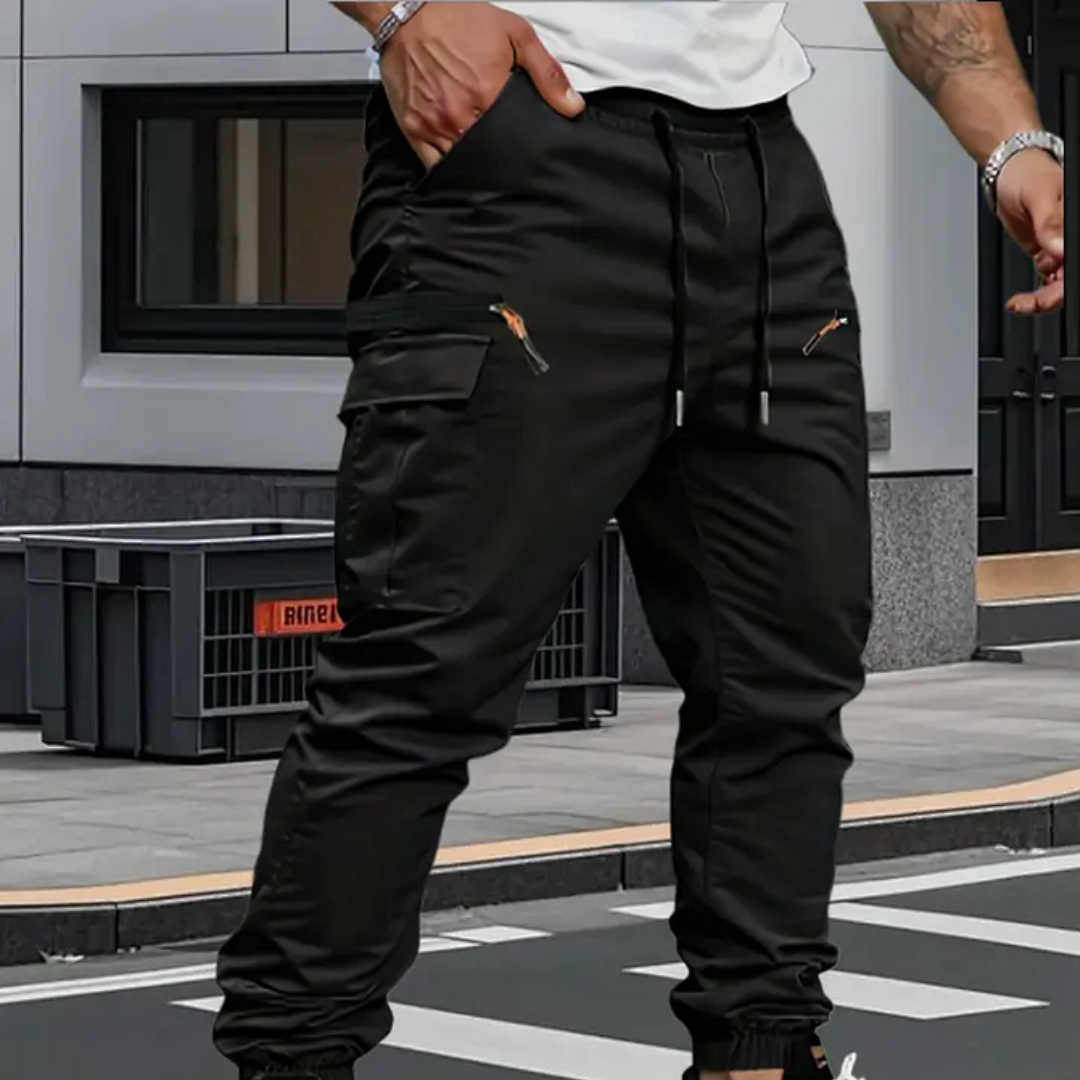 Comfortable Cargo Pants for Men with Drawstring Pockets