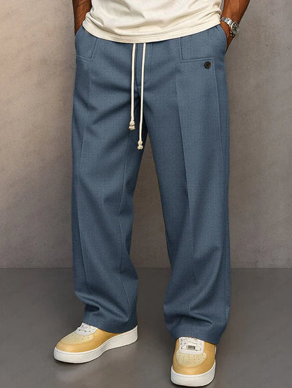 Stylish Lace Pants for Men with Drawstring Casual Style