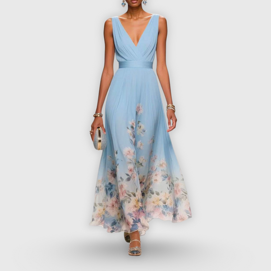 Effortless Floral Mini Dress for Women with Sleeveless Casual Style