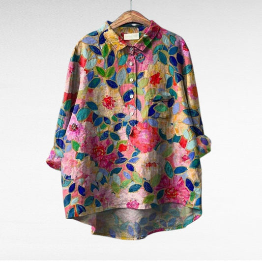 Effortless Flowy Floral Blouse for Women