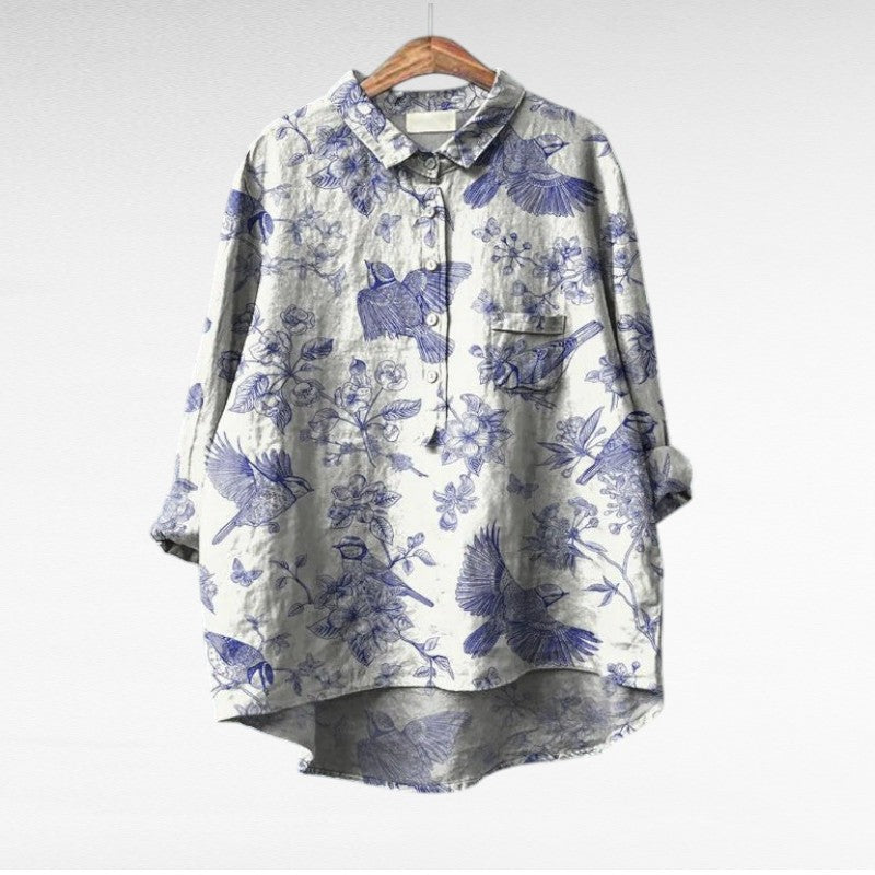 Effortless Flowy Floral Blouse for Women