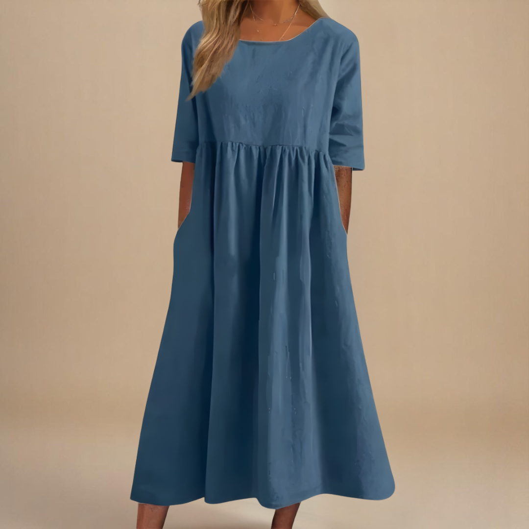 Stylish Dress for Women with Round Neck