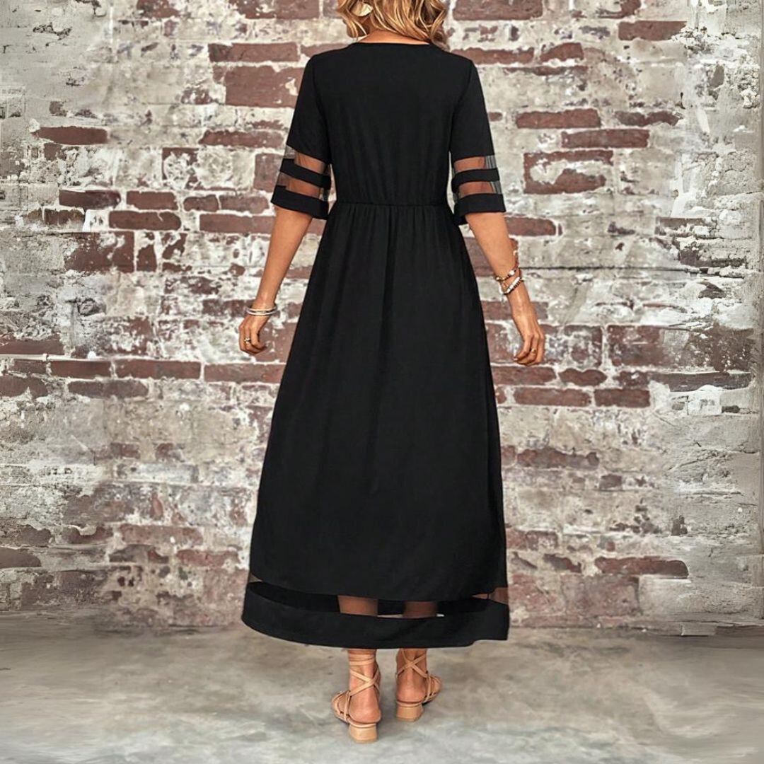 Effortless Midi Dress for Women with Empire Waist