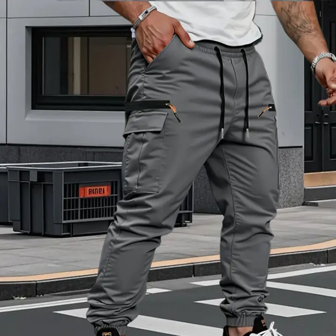 Comfortable Cargo Pants for Men with Drawstring Pockets