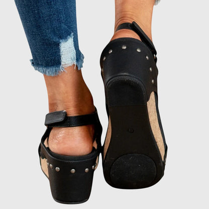 Comfortable Orthopedic Sandals for Women with Open Toe Wedge Buckle Style