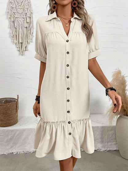 Stylish Midi Dress for Women with Pleated