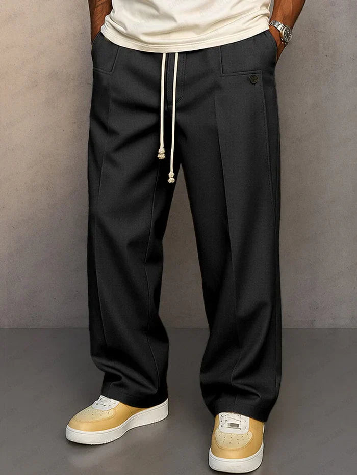Stylish Lace Pants for Men with Drawstring Casual Style