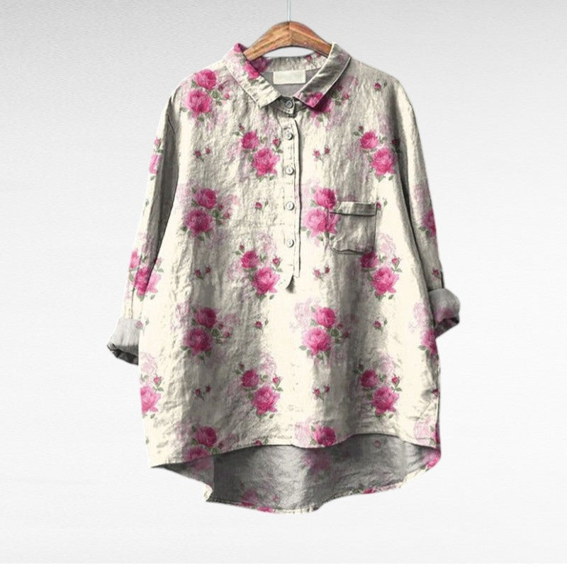 Effortless Flowy Floral Blouse for Women